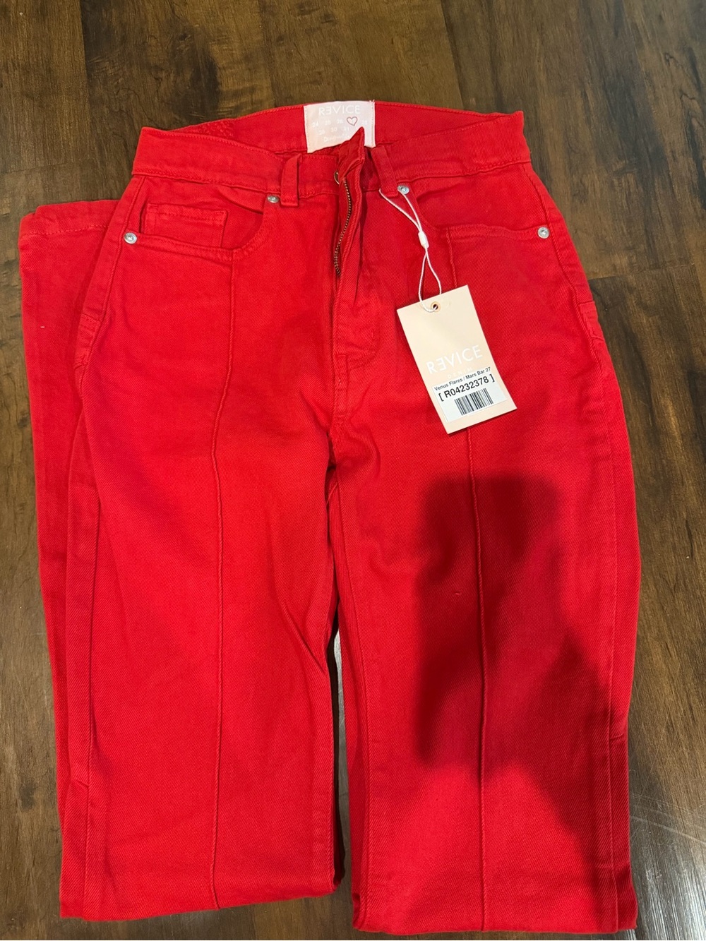 Womens Red Revice Jeans